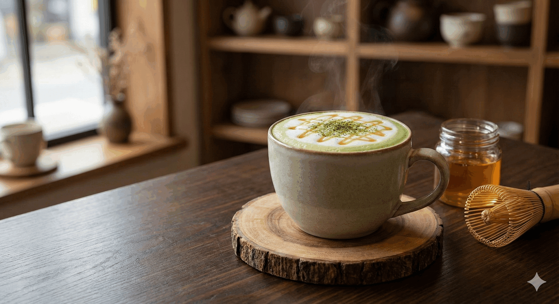 Matcha Honey Latte Recipe Photo