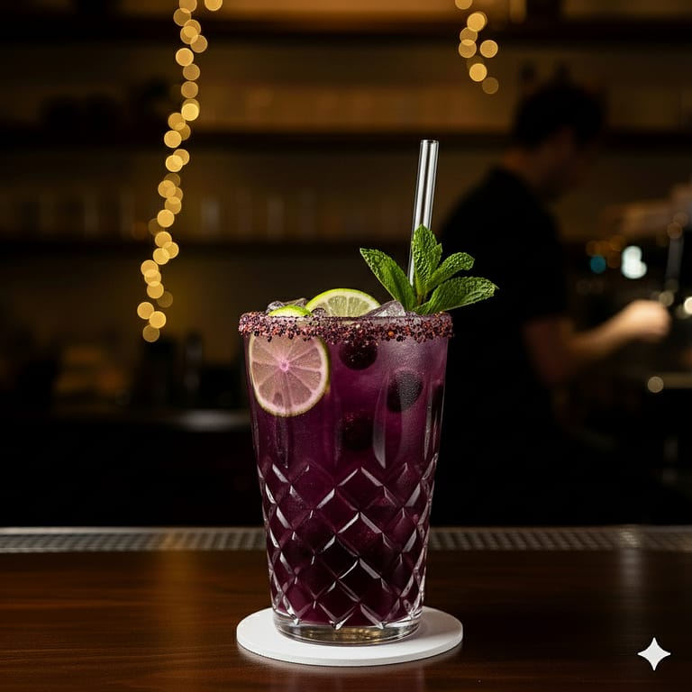 Best Summer Mocktails in India: 15 Refreshing Non-Alcoholic Drinks (2026) | ManVsDrinks Jamun Shikanji, deep purple Indian black plum sharbat with mint