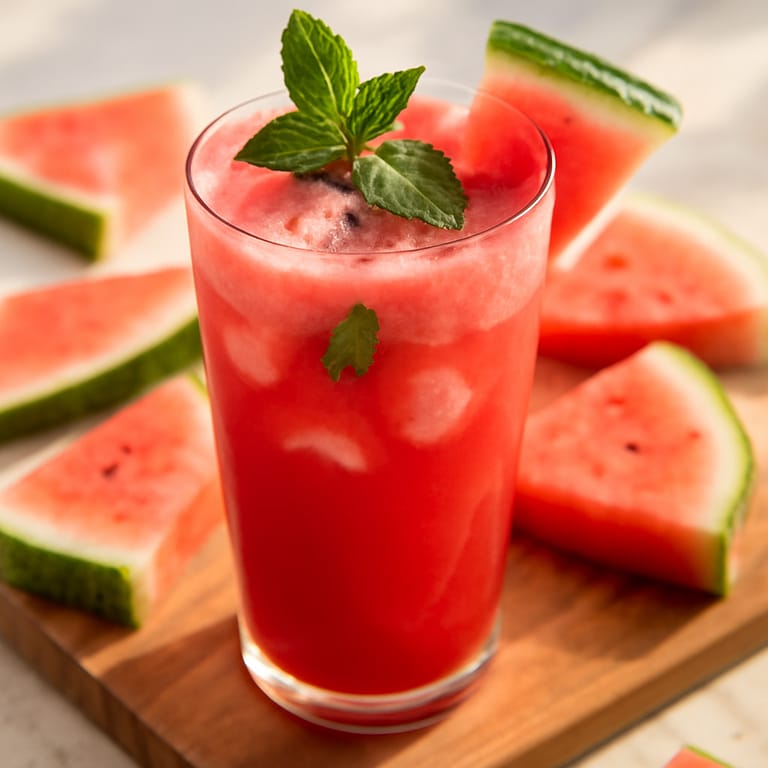 Best Summer Mocktails in India: 15 Refreshing Non-Alcoholic Drinks (2026) | ManVsDrinks Watermelon Mint Cooler, bright pink mocktail with fresh basil and mint